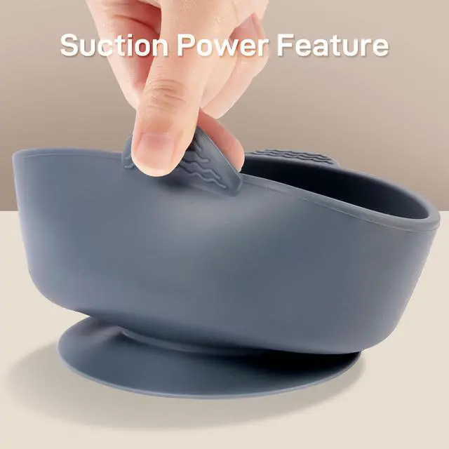 Alt view image 5 of 7 - Silicone Baby Feeding Set, 3 Pack Baby Bowls with Suction and 3 Pack Baby Spoons for Babies Toddlers Kids, BPA Free, Baby Utensils Feeding Supplies, Microwave and Dishwasher Safe
