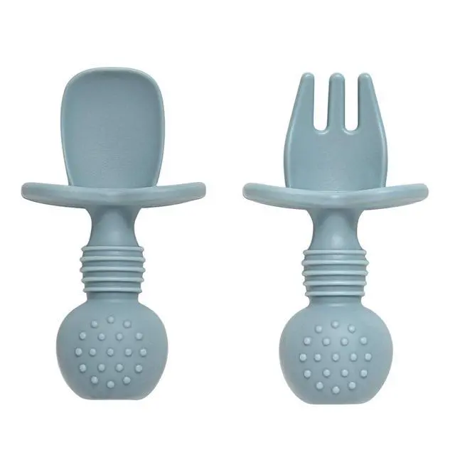Alt view image 4 of 7 - Baby Spoons and Forks Feeding Set, 6 Pack Silicone First Stage Self Feeding Toddler Utensils, BPA Free, Baby Led Weaning Supplies for Training Spoons