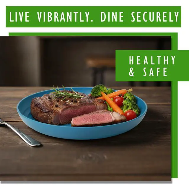 Alt view image 3 of 7 - Wheat Straw Plates, 9 in Deep Dinner Plates Set of 6, Alternative Plastic Plates Reusable, Unbreakable Microwave and Dishwasher Safe Kids Plate for Kitchen, Camping, Multi