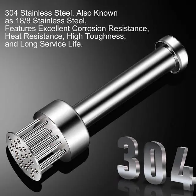 Alt view image 2 of 7 - Stainless Steel Meat Tenderizer Tool, 21 Sharp Needles, Chicken Meat Tenderizer, Tenderizing Steak, Beef, Chicken, Pork, Barbecue, Marinating Prep Tool, with free cleaning brush