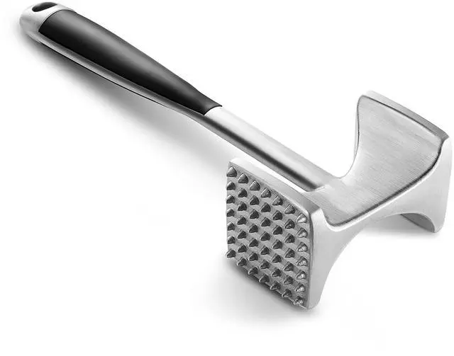Main image of Meat Tenderizer Hammer with Comfortable-Grip Handle, Dual-side Mallet for Kitchen, Heavy Duty Pounder For Tenderizing Steak, Beef and Fish