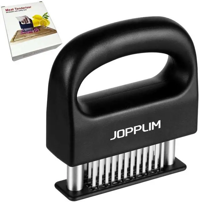 Main image of Meat Tenderizer, With 48 Stainless Steel Ultra Sharp Needle Blades, Meat Poultry Tenderizer, for Tenderizing Beef, Pork, Turkey, Fish, Cooking Tool Best for Tenderizing, Marinade, BBQ