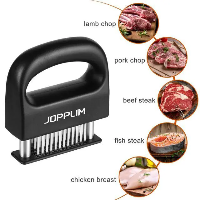 Alt view image 4 of 6 - Meat Tenderizer, With 48 Stainless Steel Ultra Sharp Needle Blades, Meat Poultry Tenderizer, for Tenderizing Beef, Pork, Turkey, Fish, Cooking Tool Best for Tenderizing, Marinade, BBQ