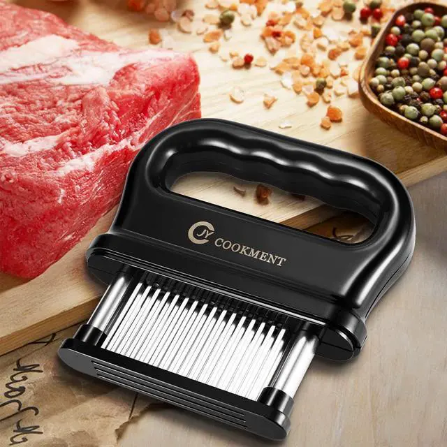 Alt view image 5 of 7 - Meat Tenderizer with 48 Stainless Steel Ultra Sharp Needle Blades, Kitchen Cooking Tool Best for Tenderizing, BBQ, Marinade