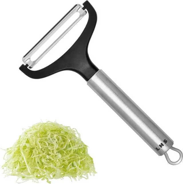 Main image of Cabbage Peeler for Kitchen, Wide Mouth Vegetable Peeler, Stainless Steel Fruit Shredder Slicer with Non-Slip Handle and Sharp Blade