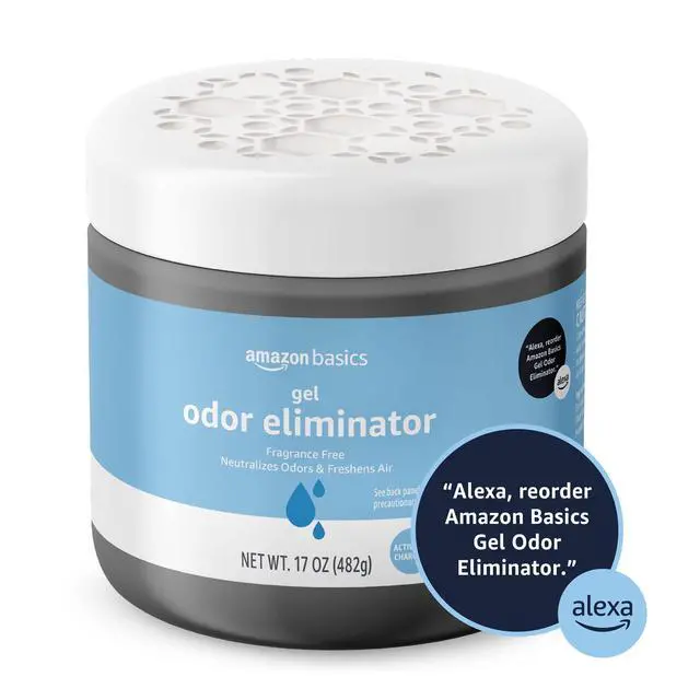 Alt view image 4 of 4 - Gel Odor Eliminator, Activated Charcoal, Fragrance Free, 17 Oz, 1-Pack