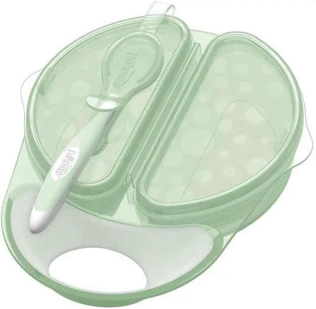 Main image of Travel Fresh Bowl and Snap-in Spoon for Toddler Feeding On the Go, BPA-Free, 4m+ (Color May Vary)