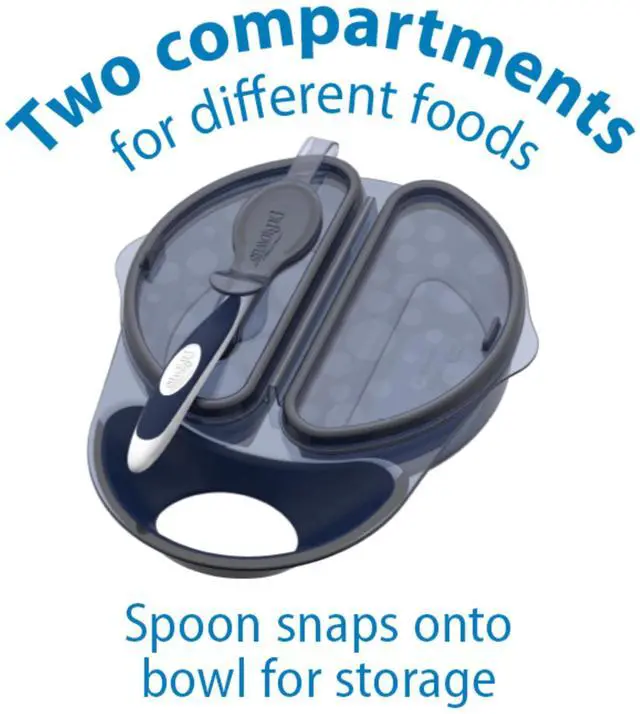 Alt view image 2 of 7 - Travel Fresh Bowl and Snap-in Spoon for Toddler Feeding On the Go, BPA-Free, 4m+ (Color May Vary)