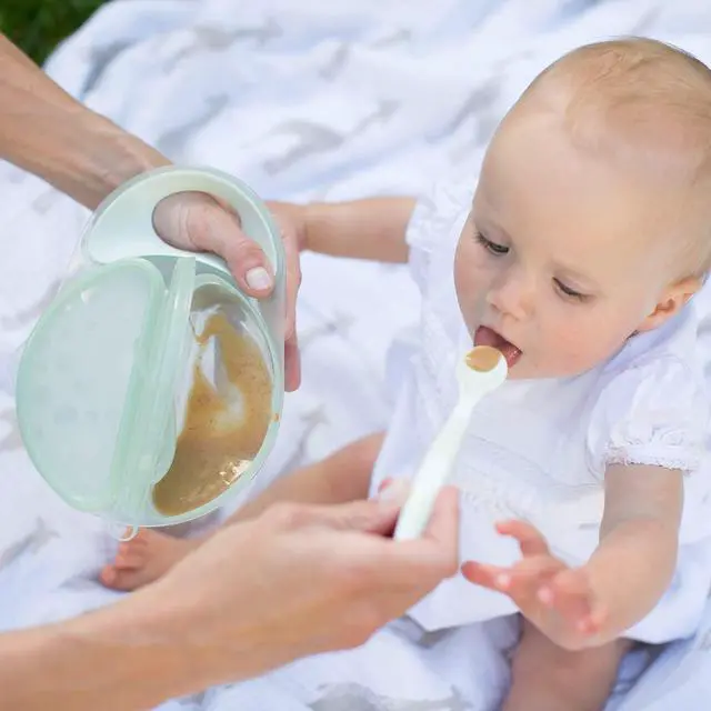 Alt view image 7 of 7 - Travel Fresh Bowl and Snap-in Spoon for Toddler Feeding On the Go, BPA-Free, 4m+ (Color May Vary)