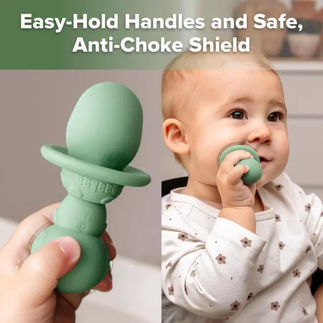 Alt view image 7 of 7 - Cloud Crew Silicone Travel Baby Feeding Set with Foldable Suction Baby Plate, Silicone Bib, Baby Spoon and Fork, Waterproof Travel Bag, 6M+