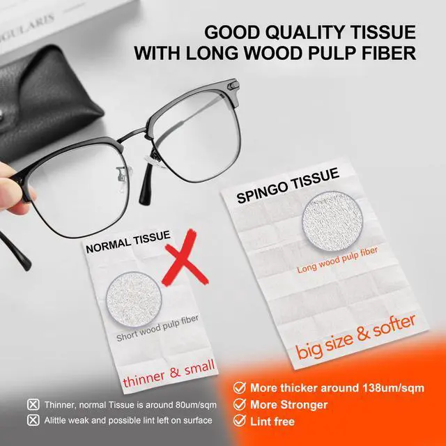 Alt view image 5 of 7 - Anti Fog Wipes for Glasses, Pre-moistened Individually Wrapped Lens Wipes for Eyeglasses, Sunglasses, SKI Goggles, Face Shields (120 Count)