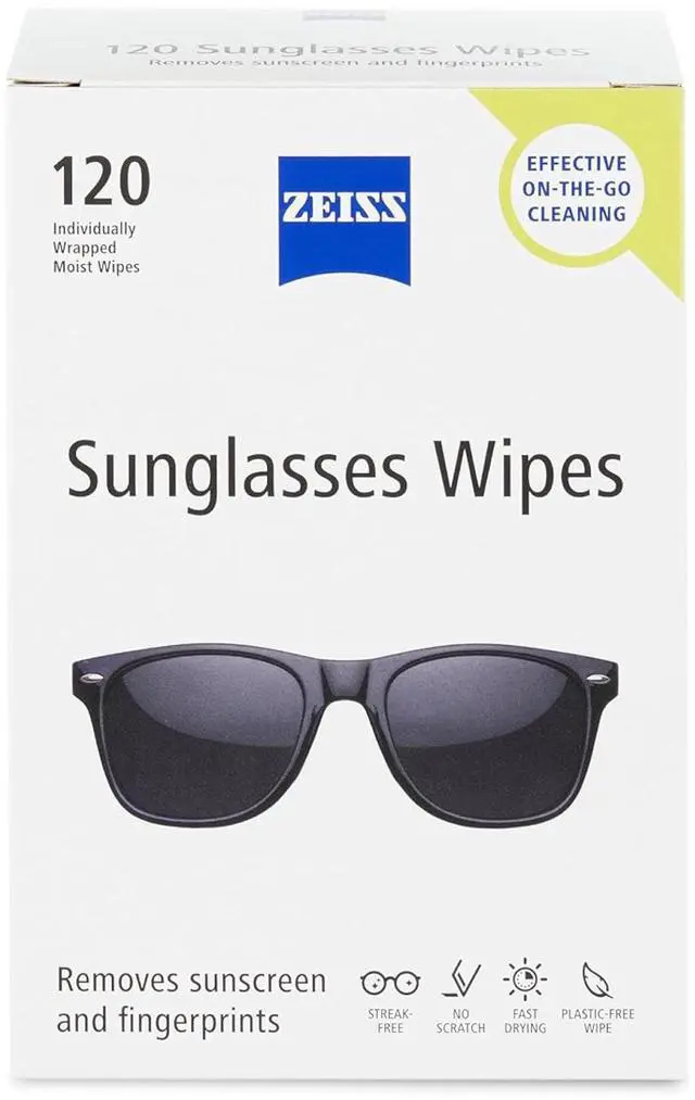 Main image of Pre Moistened Sunglasses Cleaning Wipes 120 Count