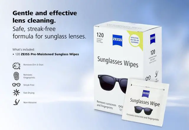 Alt view image 4 of 7 - Pre Moistened Sunglasses Cleaning Wipes 120 Count