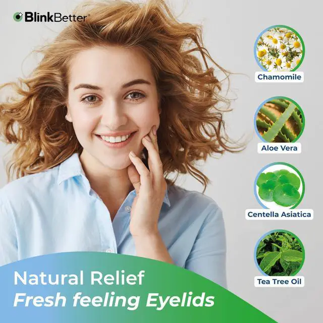 Alt view image 4 of 7 - Tea Tree Oil Eyelid Wipes- 60 (Pack of 3) Natural Blepharitis, MGD & Dry Eye Relief Wipes | Cleansing, Soothing, Dual-Textured, Triple Moisture Formula | Biodegradable & Gentle