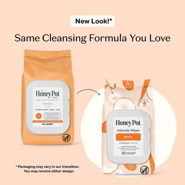 Alt view image 2 of 7 - Feminine Hygiene Wipes - Normal - pH Balancing, Herbal Infused Plant-Based Feminine Care for Sensitive Skin - Cleansing Wipes for Women - 30ct