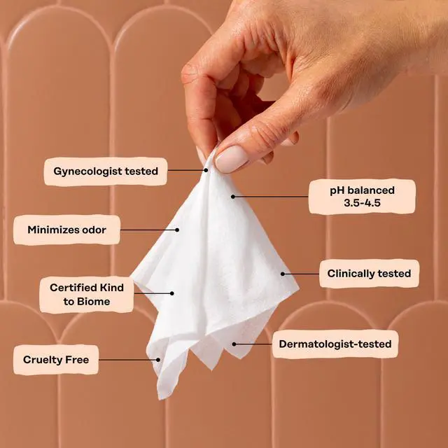 Alt view image 5 of 7 - Feminine Hygiene Wipes - Normal - pH Balancing, Herbal Infused Plant-Based Feminine Care for Sensitive Skin - Cleansing Wipes for Women - 30ct