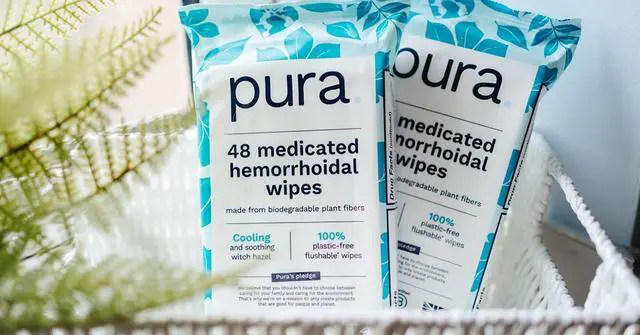 Alt view image 6 of 7 - XL Flushable Medicated Wipes for Hemorrhoid Relief, Extra-Large, Fragrance-Free Wet Wipes with Witch Hazel, Coconut Oil & Aloe, Skin Soothing, 96 Wipes (2 Packs)