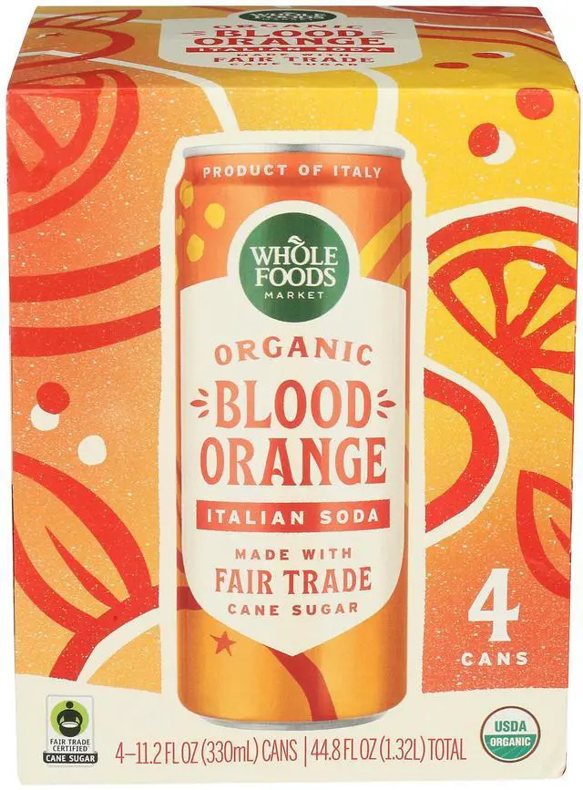 Main image of Blood Orange Italian Soda, 11.2 Fl Oz, 4 Pack