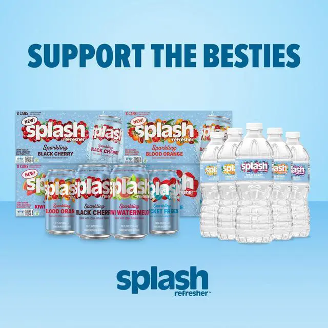 Alt view image 7 of 7 - Sparkling Water, Blood Orange - 8-Pack, 12 Fl Oz Cans - Flavored Carbonated Seltzer Water with Electrolytes, Zero Sugar & Zero Calories