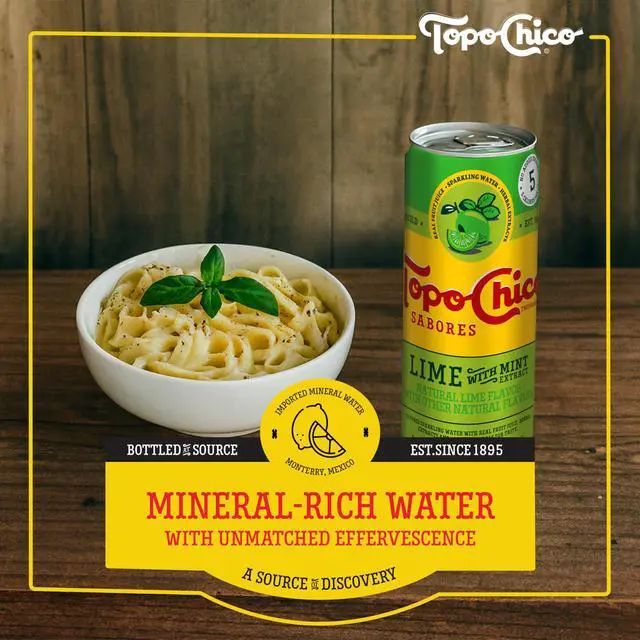Alt view image 3 of 7 - Sabores Lime with Mint Extract Flavored Sparkling Water, 12 fl oz Portable Cans, 8 Pack