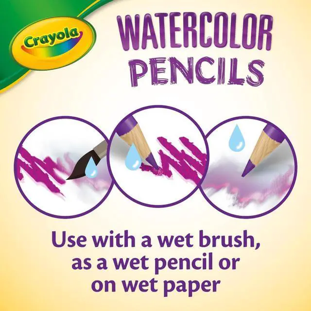 Alt view image 4 of 6 - Watercolor Colored Pencils (24ct), Watercolor Paint Alternative, Watercolor Pencil Set for Kids, Art Supplies, Gift for Kids, 3+