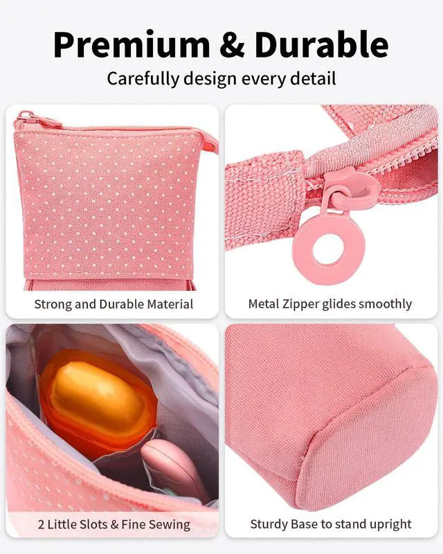 Alt view image 5 of 7 - Standing Pencil Case, Cute Stand up Pencil Pouch, Telescopic Pen Pouch, Portable Pencil Holder, Kawaii Stand up Pencil Case, Spacious Pencil Pouch Bag for School Office Supplies, Black