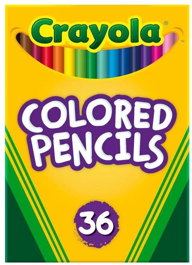 Main image of Colored Pencils (36ct), Kids Pencil Set, Pre-Sharpened Coloring Book Pencils for Kids & Adults, Arts & Crafts Supplies, Coloring Gift, Ages 3+