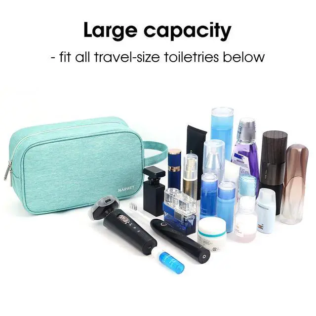 Alt view image 4 of 6 - Travel Toiletry Bag for Women Traveling Dopp Kit Makeup bag Organizer for Toiletries Accessories Cosmetics (Mint Green)