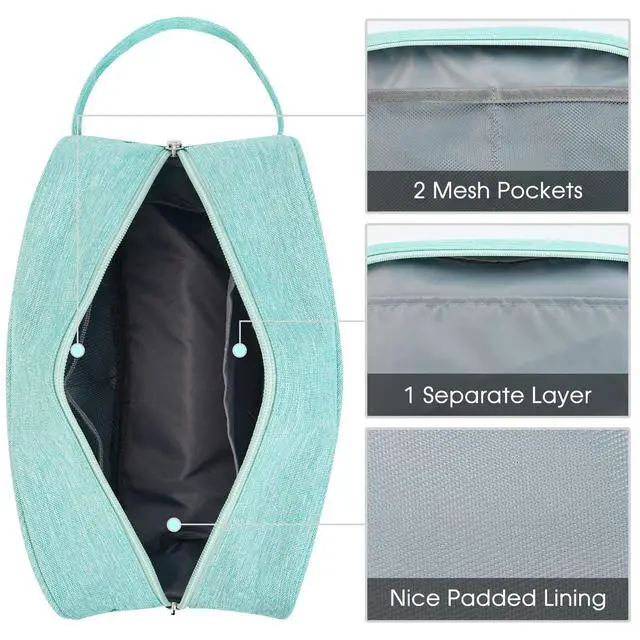 Alt view image 5 of 6 - Travel Toiletry Bag for Women Traveling Dopp Kit Makeup bag Organizer for Toiletries Accessories Cosmetics (Mint Green)