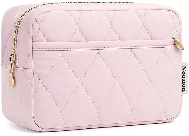 Main image of Makeup Bag Travel Toiletry Bag, Puffy Padded Cosmetic Bag for Women, Makeup Organizer Case, Wide-open Pouch Purse, Travel Essentials