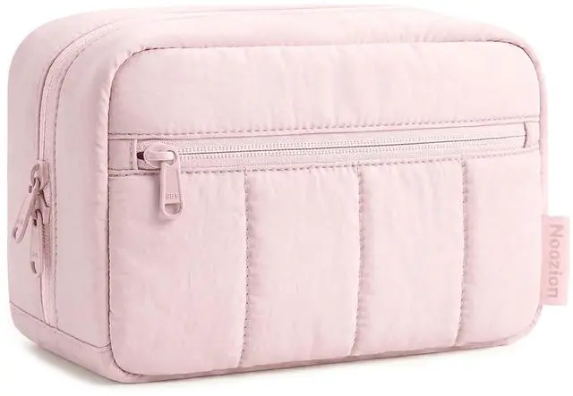 Main image of Makeup Bag Travel Toiletry Bag, Puffy Padded Cosmetic Bag for Women, Makeup Organizer Case, Wide-open Pouch Purse, Travel Essentials