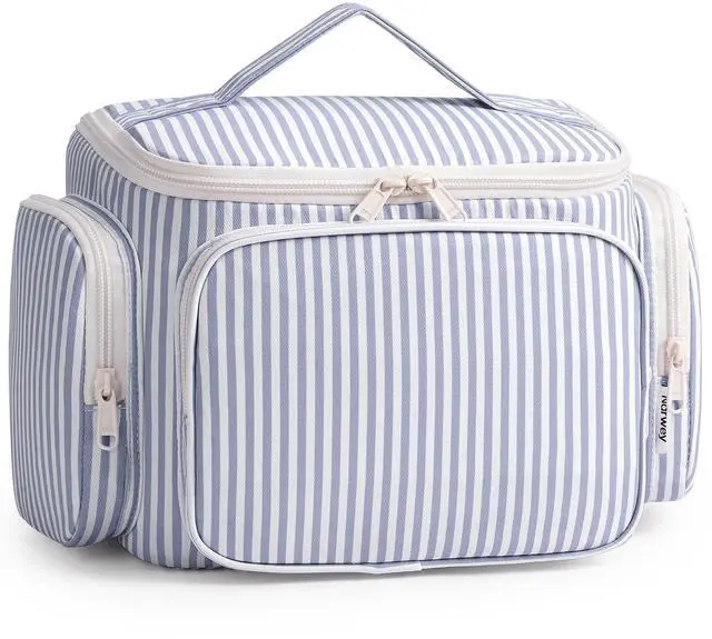 Main image of Hanging Travel Toiletry Bag for Women, Large Makeup Bag, Wide Open Cosmetic Bag, Multiple Organized Pocket, Wet Pocket for Towel, Portable Bathroom Travel Bag for Toiletries, Essentials