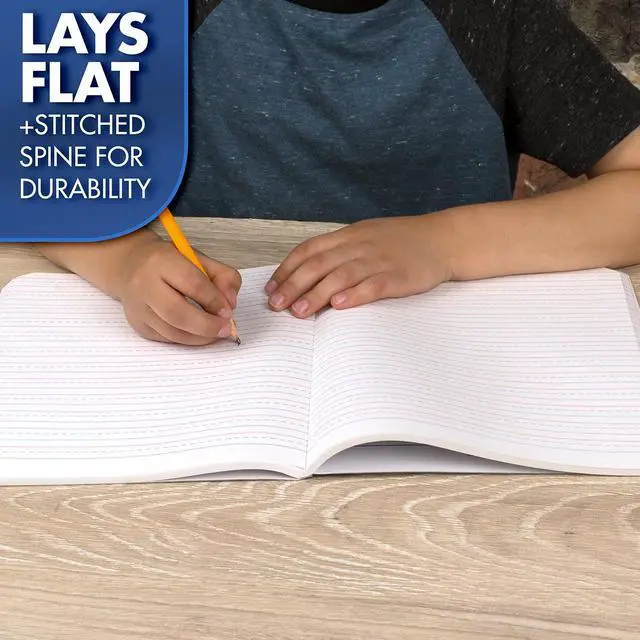 Alt view image 7 of 7 - Primary Composition Book, Primary Ruled Journal, Grades K-2, 7-1/2" x 9-3/4", 100 Sheets, Blue Marble (09902)