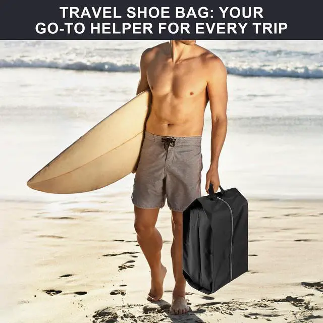 Alt view image 7 of 7 - Shoe Bags for Travel, 4 Pack Extra Durable Travel Shoe Bags for Storage and Packing, Reusable Water-proof Shoe Bag with Smooth Zipper, Portable Travel Essentials