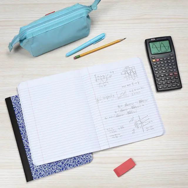Alt view image 6 of 7 - Composition Notebooks, 3 Pack, Cover Colors Vary, College Ruled Paper, 9-3/4 x 7-1/2 Inch School Journals, Assorted Marble Covers, 100 Sheets per Book (1002518)