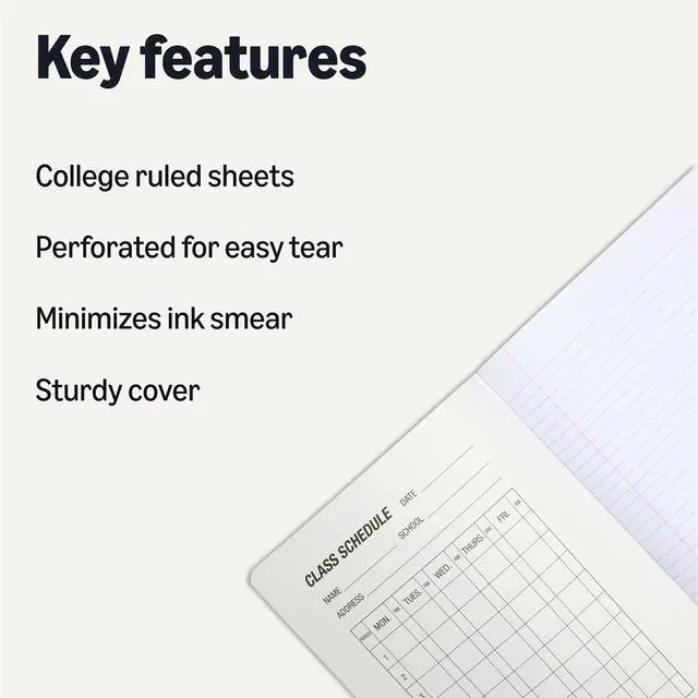 Alt view image 2 of 5 - Composition Notebook, College Ruled, 100 Sheets, 9.75" x 7.5", Assorted Marble Colors, 4-Pack