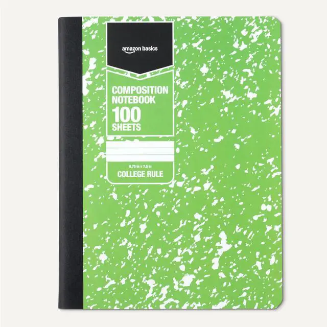 Alt view image 5 of 5 - Composition Notebook, College Ruled, 100 Sheets, 9.75" x 7.5", Assorted Marble Colors, 4-Pack