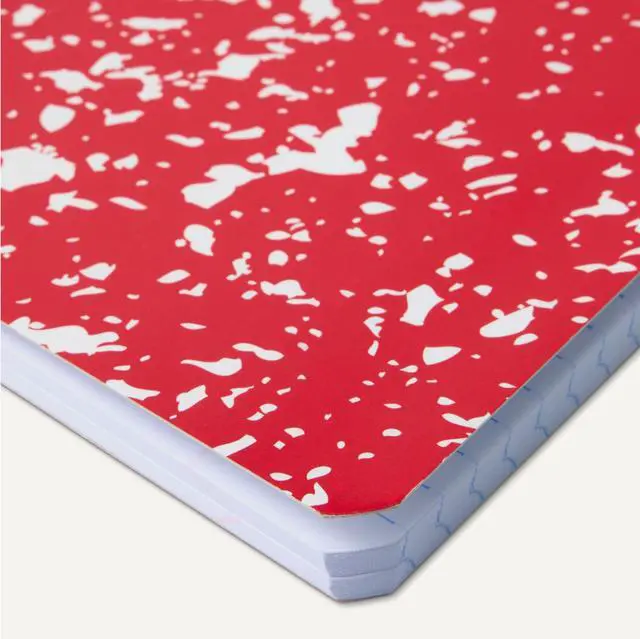 Alt view image 3 of 5 - Composition Notebook, College Ruled, 100 Sheets, 9.75" x 7.5", Assorted Marble Colors, 4-Pack