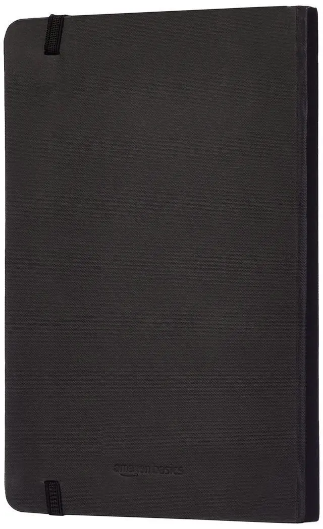 Alt view image 7 of 7 - Classic Lined Writing Notebook for Note Taking and Journaling, Hardcover with Elastic Closure, 240 Pages, 5" x 8.25", Black