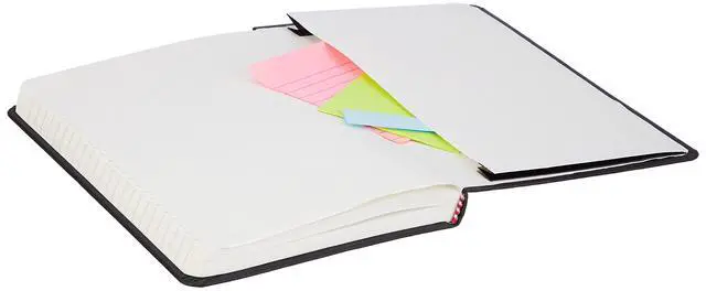 Alt view image 6 of 7 - Classic Lined Writing Notebook for Note Taking and Journaling, Hardcover with Elastic Closure, 240 Pages, 5" x 8.25", Black