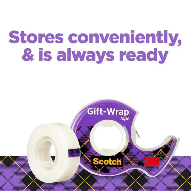 Alt view image 7 of 7 - Gift Wrap Tape, 6 Rolls, The Go-To Tape for the Holidays, 3/4 x 650 Inches, Dispensered (615-GW)