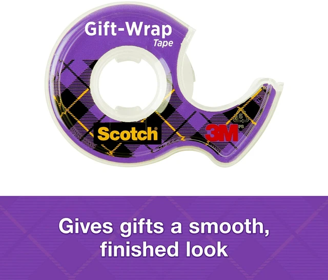 Alt view image 7 of 7 - Scotch Gift Wrap Tape, Invisible, 0.75 in. x 650 in., 1 Tape Rolls With Dispensers