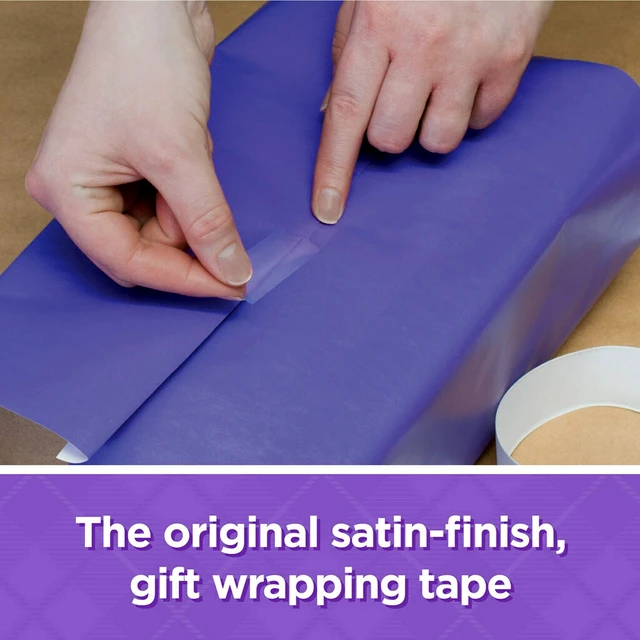 Alt view image 6 of 7 - Scotch Gift Wrap Tape, Invisible, 0.75 in. x 650 in., 1 Tape Rolls With Dispensers