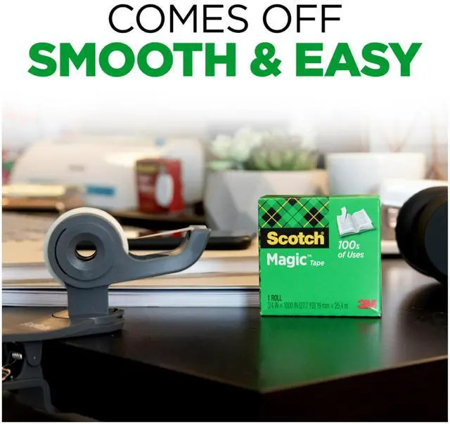 Alt view image 4 of 7 - Magic Tape, Invisible, Home Office Supplies and Back to School Supplies for College and Classrooms, 1 Roll
