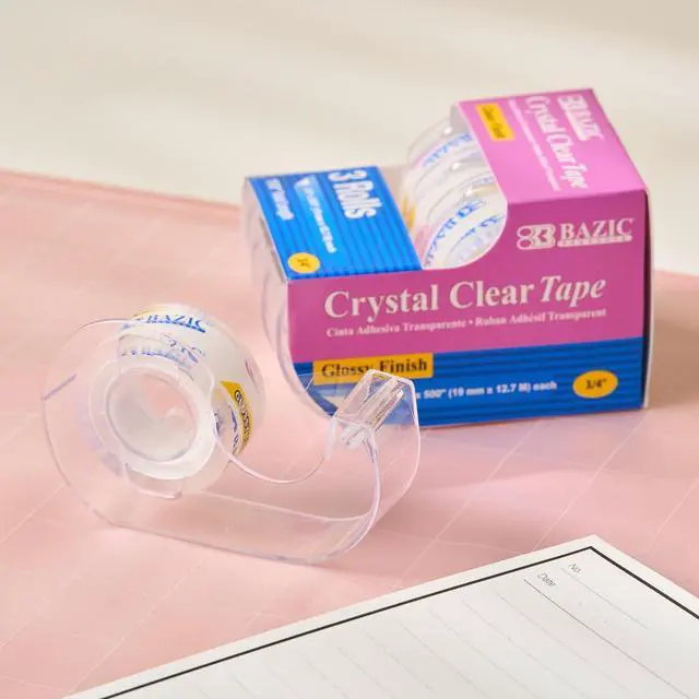 Alt view image 6 of 7 - Crystal Clear Tape, 3/4 in x 500 in, 3 Ct