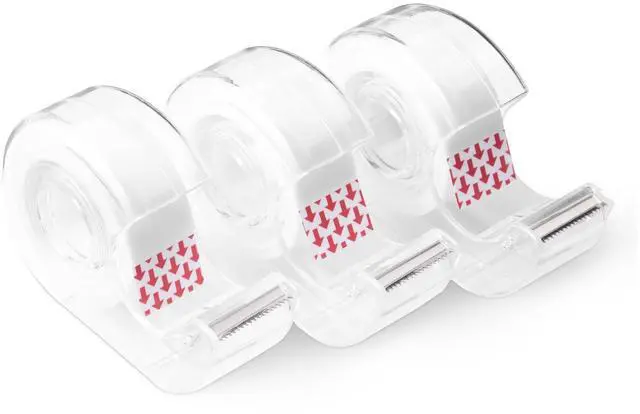 Main image of Matte Finish Invisible Tape with Dispenser, 3/4" x 300" (8.33 Yards), Translucent, 3-Pack