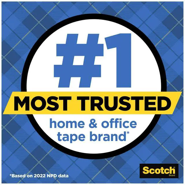 Alt view image 3 of 7 - Wall-Safe Tape, 2 Dispensered Rolls, Sticks Securely, Removes Cleanly, Invisible, Designed for Displaying, Photo Safe, 3/4 in x 600 in (183-DM2)