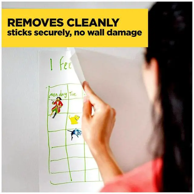 Alt view image 5 of 7 - Wall-Safe Tape, 2 Dispensered Rolls, Sticks Securely, Removes Cleanly, Invisible, Designed for Displaying, Photo Safe, 3/4 in x 600 in (183-DM2)