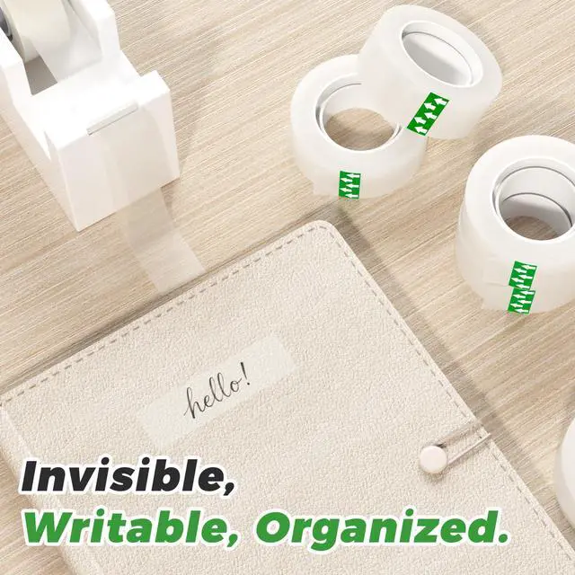 Alt view image 3 of 7 - Invisible Tape Refills, 12 Rolls, 3/4 in x 800 in, Matte Finish