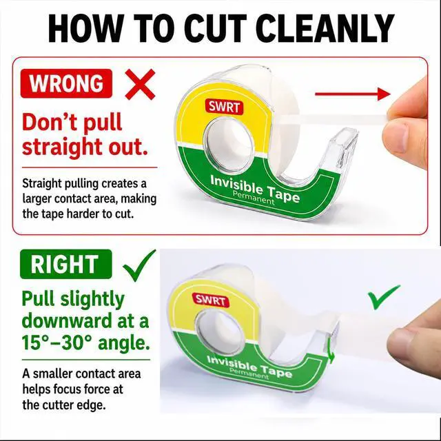Alt view image 5 of 7 - Invisible Tape Refills, 12 Rolls, 3/4 in x 800 in, Matte Finish